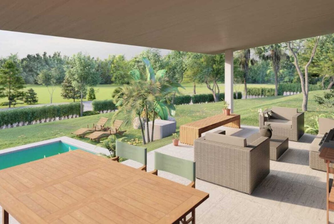 UNFINISHED PROPERTY WITH THREE BEDROOMS, IN OJOCHAL – 1.7 ACRES