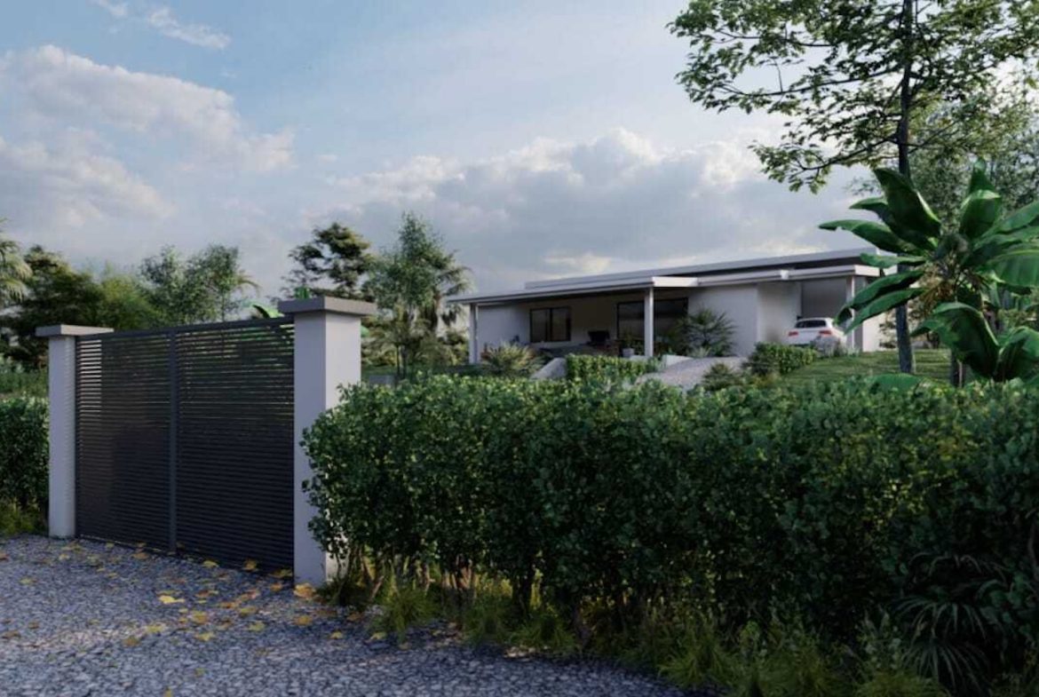 UNFINISHED PROPERTY WITH THREE BEDROOMS, IN OJOCHAL – 1.7 ACRES
