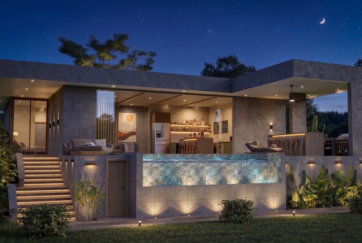 VILLA CAREY PRE-CONSTRUCTION PROPERTY WITH THREE BEDROOMS, IN UVITA JARDINES DEL MORETE – 0.99 ACRES