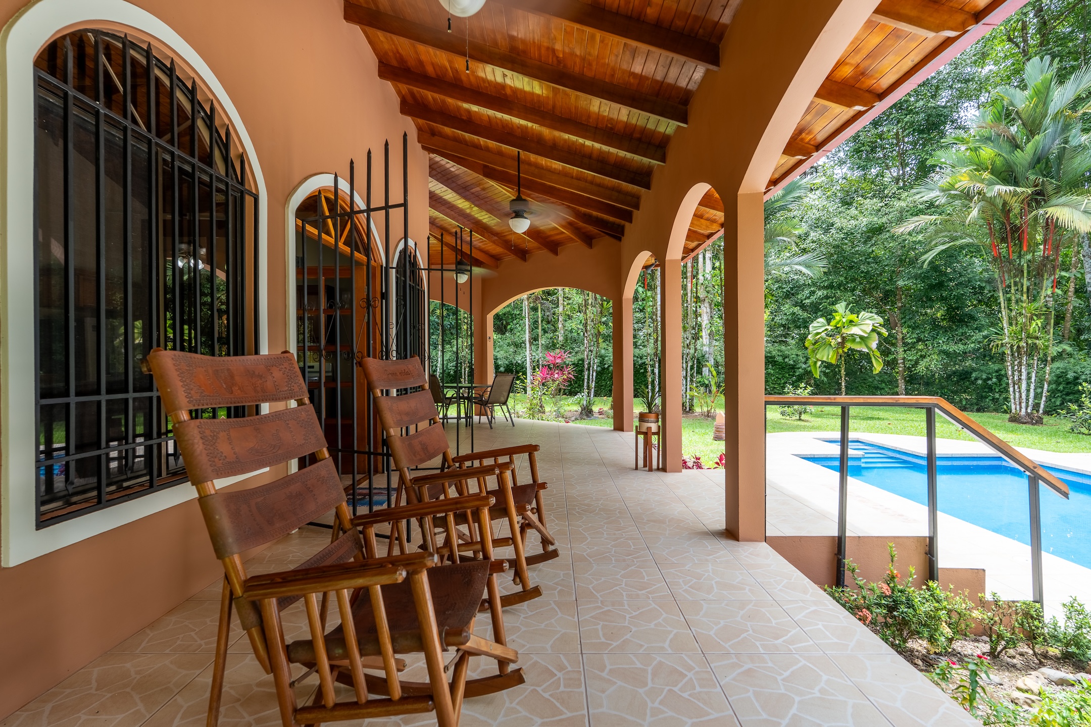 TROPICAL HOME WITH 2-BEDROOM POOL AND STREAM, IN OJOCHAL – 1.6 ACRES