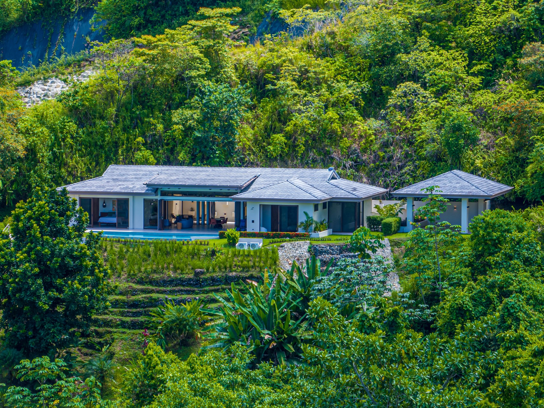 PRIVATE RESIDENCE WITH POOL AND OCEAN AND SUNSET VIEWS, IN OJOCHAL – 1.74 ACRES