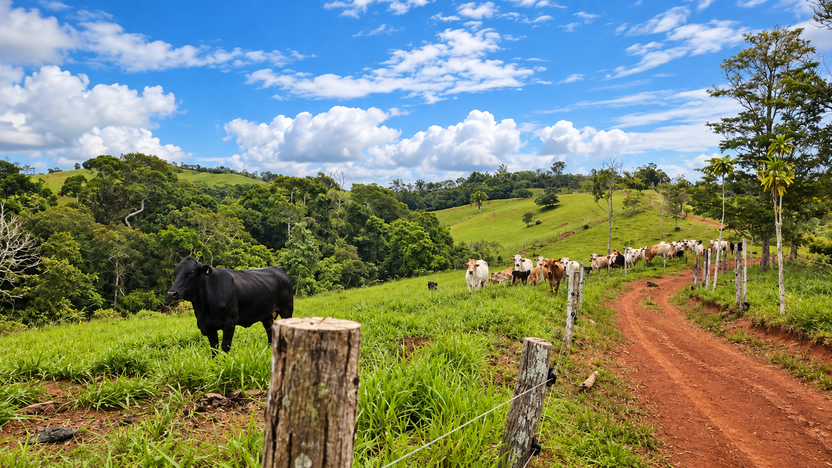 222-Hectare Large-Scale Cattle Ranch with 12 Natural Springs, Extensive Public Road Frontage & Development Potential
