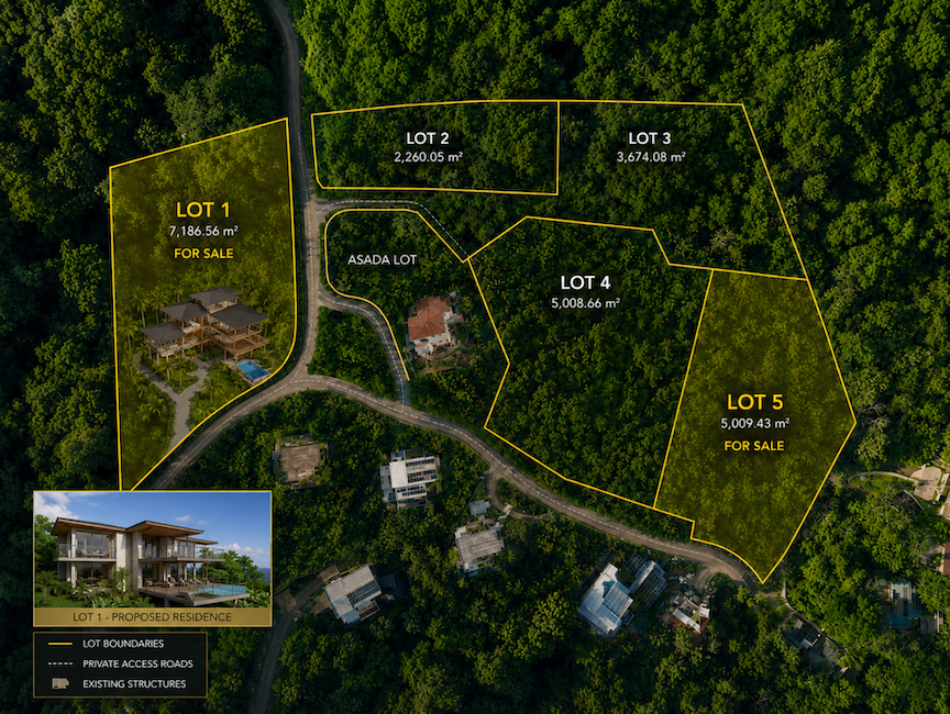 OCEAN-VIEW LOT IN A GATED COMMUNITY, IN SAN MARTIN – 1.24 ACRES