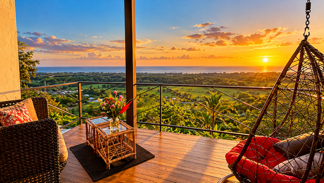 LUXURY RESIDENCE 3 BEDROOM HOME ON 6 ACRES WITH PACIFIC OCEAN VIEWS, IN MATAPALO